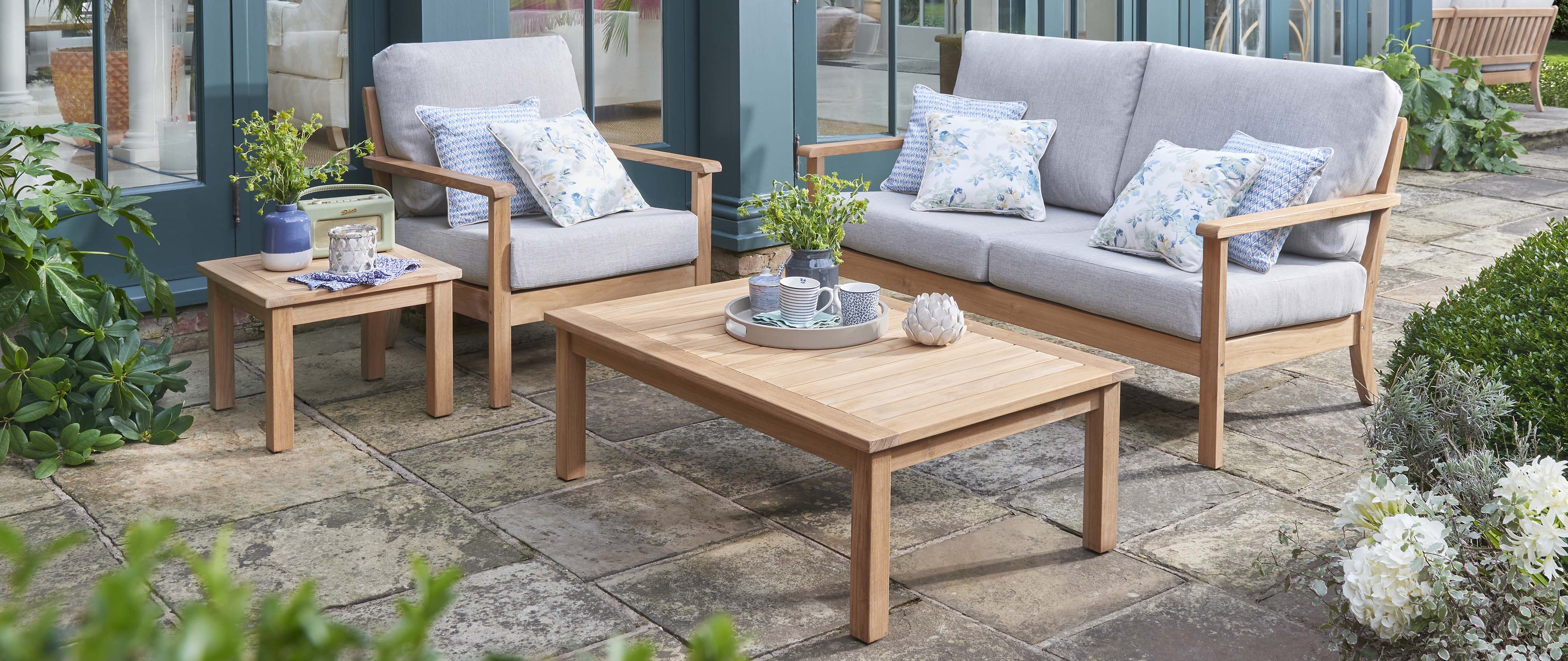 Salcey_Lounging Outdoor Suite by Laura Ashley