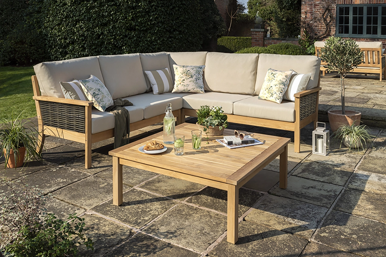 Salcey woven corner sofa by Laura Ashley