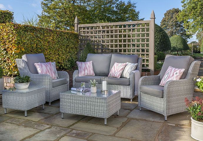 Santorini Mixed Grey Outdoor Lounging by Daro